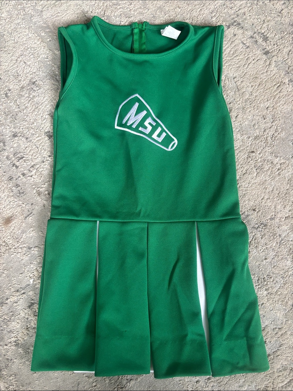 VINTAGE 80-90s MSU Green Girls' Tank Top Cheer Dress
